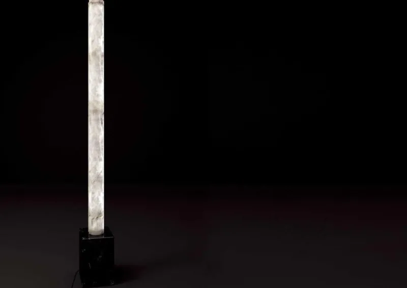 Outlet Pamono Zeus Emperador Marble Floor Lamp by Alabastro Italiano