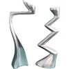 Online Pamono Zig Zag and Swan Candleholders in Aluminium by Matthew Hilton, 1980s, Set of 2