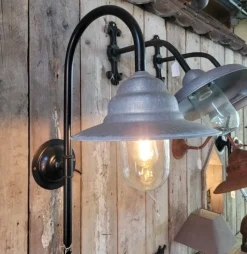 Online Pamono Zinc Black Middle Barn Light